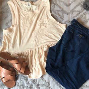 Free People peplum top
